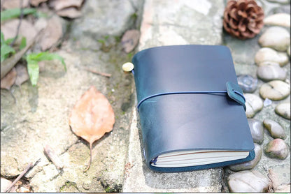 Genuine Leather Refillable Travel Journal – Handmade Retro Diary, Sketchbook & Notebook