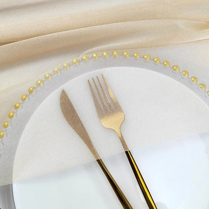 Camino de mesa de gasa - Decoración de arco de boda de tela de seda transparente | Decoración de mesa bohemia para cumpleaños y eventos