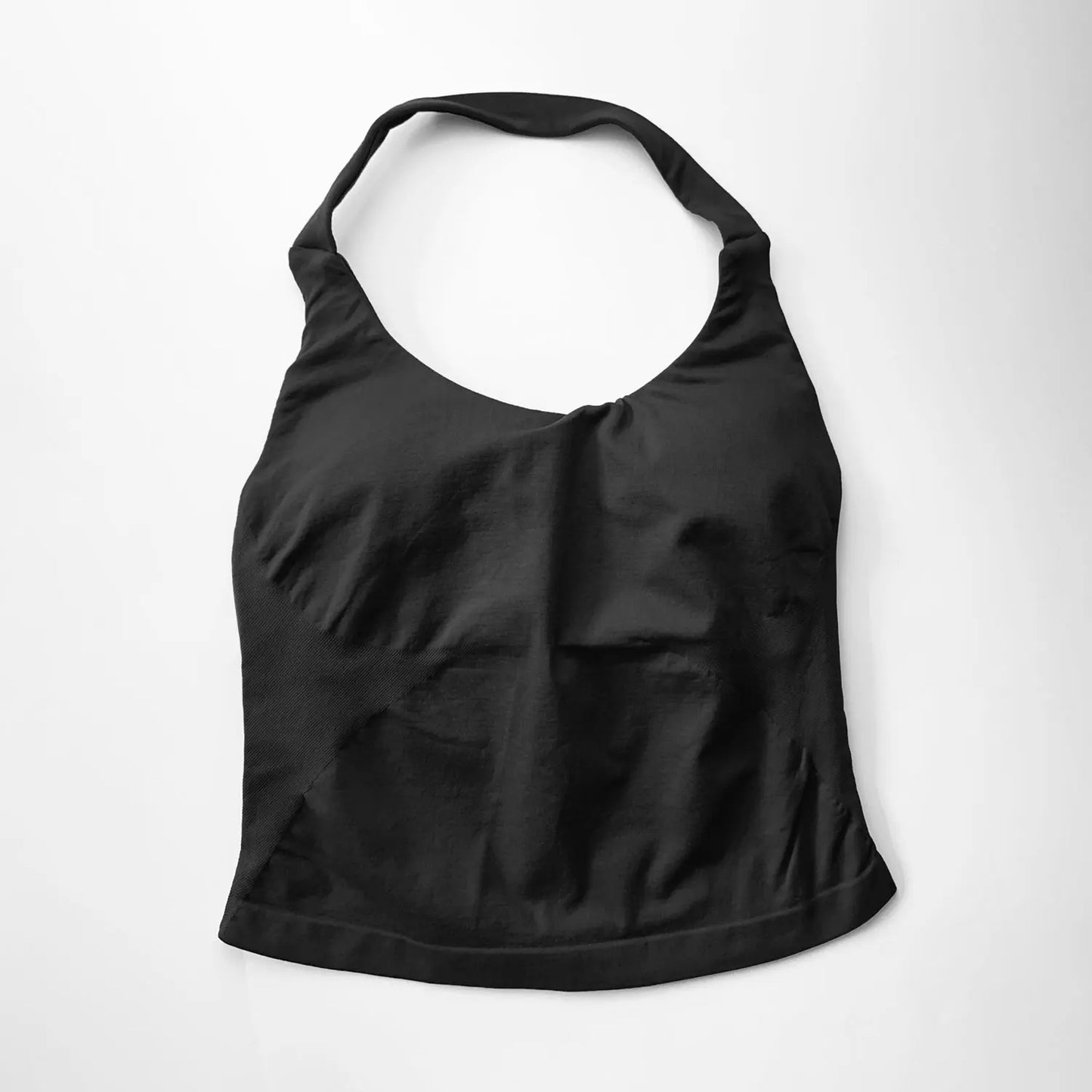 Top Deportivo Largo con Tiras para Mujer NCLAGEN – Top Halter Acolchado para Gimnasio, Yoga, Pilates, Correr y Entrenamientos de Fitness