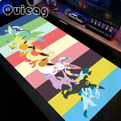 Pokémon Eevee Kawaii Rainbow XXL Mouse Pad – Anime Gaming Desk Mat for Laptop & Office