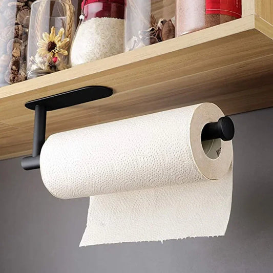 Organizador de acero inoxidable para debajo del fregadero – Toallero de cocina y soporte para papel de cocina