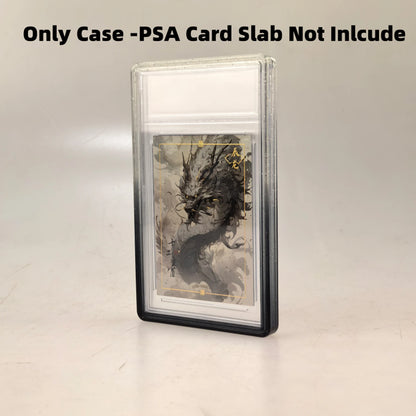 Étui de protection Bumper en TPU à paillettes – Housse de protection avec dos transparent pour cartes à collectionner PSA 35PT