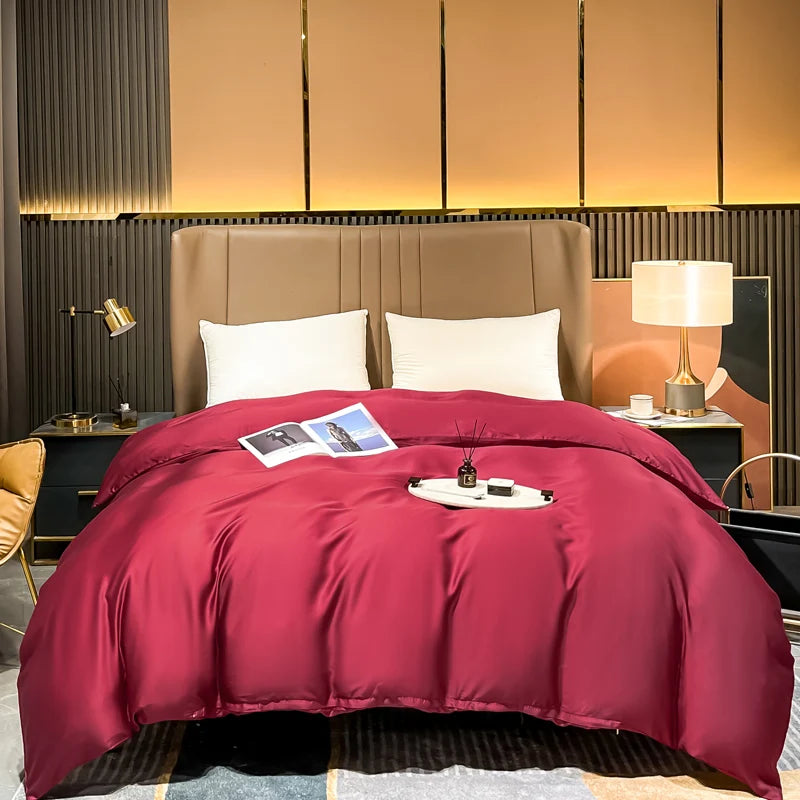 Natural Mulberry Silk Duvet Cover – Soft Luxury Comforter Cover for Single, Double, Queen & King Beds