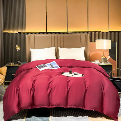 Natural Mulberry Silk Duvet Cover – Soft Luxury Comforter Cover for Single, Double, Queen & King Beds