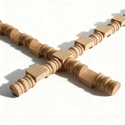 Appliques décoratives en bois moulé – Boiseries murales sculptées pour meubles, armoires, coins et décoration intérieure