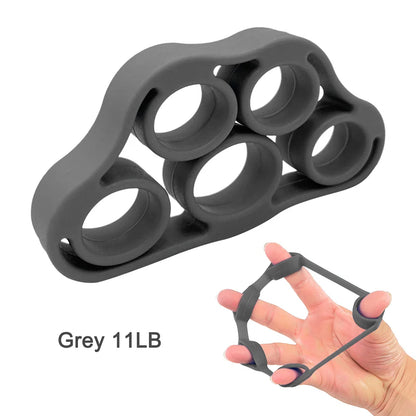 Fortalecedor de dedos de silicona – Ejercitador de manos y dedos para guitarristas, rehabilitación y fitness de manos