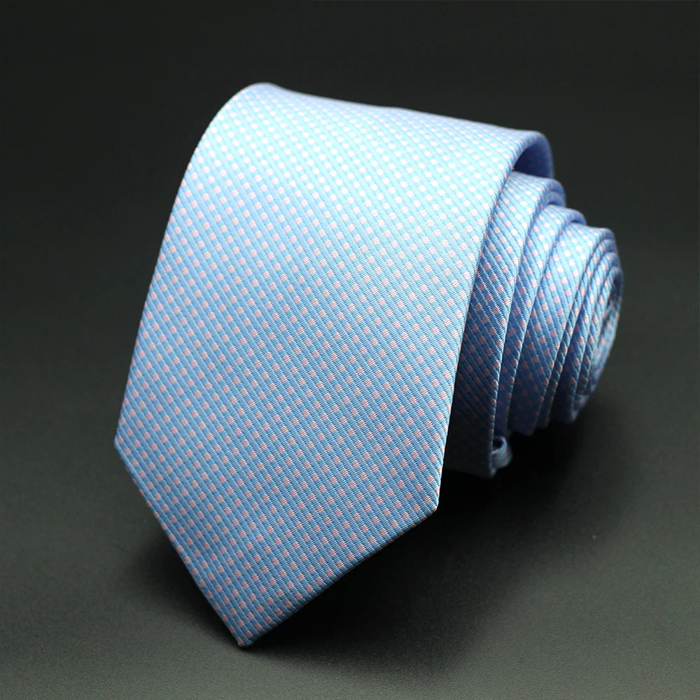 Corbata Floral de Puntos para Hombre – Corbata Casual de Moda Azul Roja Amarilla para Negocios, Bodas y Ocasiones Formales | Accesorio de Regalo