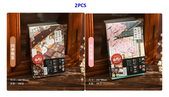 Carnet de poche Kawaii Chat de dessin animé – Mini carnet, agenda et journal de style japonais pour l'école et les voyages