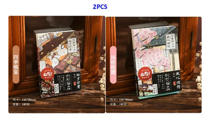 Carnet de poche Kawaii Chat de dessin animé – Mini carnet, agenda et journal de style japonais pour l'école et les voyages