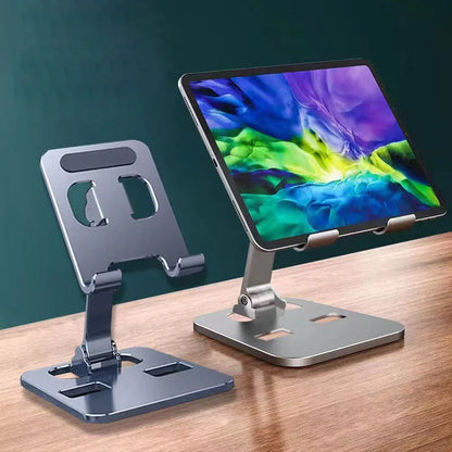 Support pliable universel en alliage d'aluminium pour téléphone et tablette – Support de bureau réglable pour appareils mobiles, accessoires de bureau et aménagement de bureau