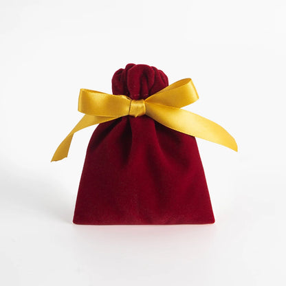 10 Bolsas de Terciopelo con Cordón – Bolsitas de Regalo con Cinta 10x12cm para Empaque de Joyas, Recuerdos de Boda, Almacenamiento de Viaje y Dulces