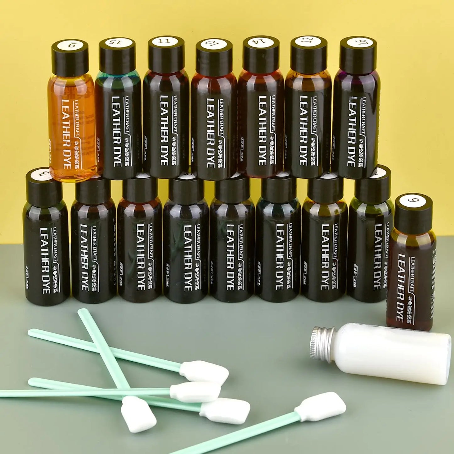 Pigmento para reparación de cuero de 30 ml – Restaurador de color y tinte para cuero curtido vegetal, zapatos, bolsos, muebles y manualidades de cuero.