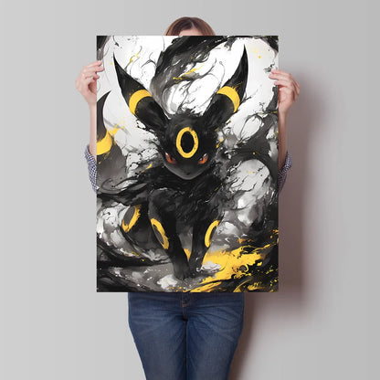 Pokémon Umbreon Canvas Wall Art – Stylish High Quality Decorative Painting for Home (Multiple Sizes)
