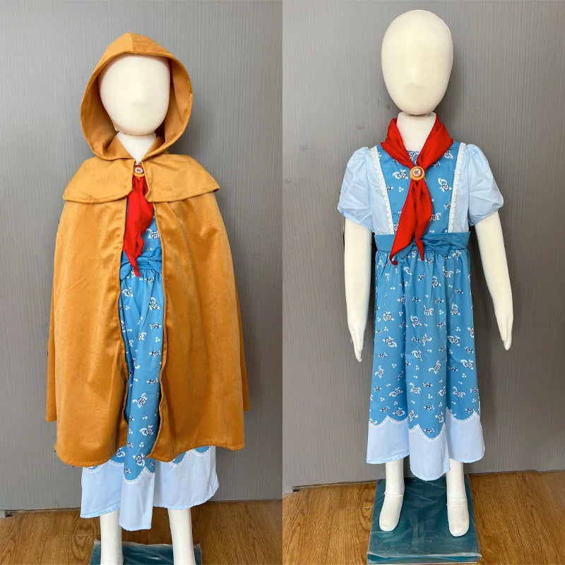 Holly Wheeler Cosplay Costume – Season 5 Inspired Dress, Scarf & Hooded Cloak Outfit for Halloween, Party & Stage Performance