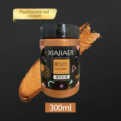 Metallic Acrylic Paint Pigment – Gold, Silver & Bronze Pearlescent (100ml / 300ml) for Painting & Art Projects