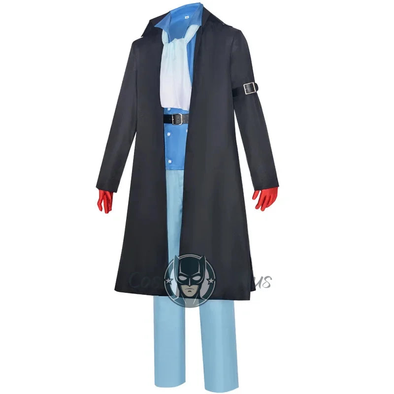 One Piece Sabo Cosplay Costume – Men’s Anime Uniform Set with Cloak, Coat, Vest, Shirt, Pants & Hat for Halloween Party Outfit