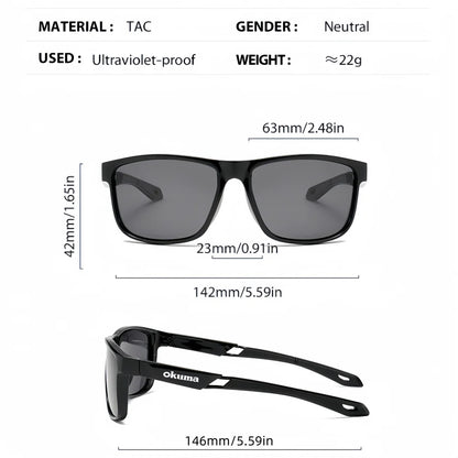 Okum Polarized Sunglasses – UV400 Anti-Glare Sports Eyewear for Cycling, Driving, Fishing & Outdoor Activities