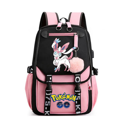 Sac à dos pour enfants grande capacité inspiré des animes | Cartable pour garçons et filles avec compartiment pour ordinateur portable