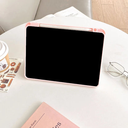 Étui iPad trifold à pois noirs pour iPad Pro 11, Pro 12.9, Air 4/5, Air 3, iPad 10ème génération, 10.2, 10.5, 9.7 et iPad Mini 6