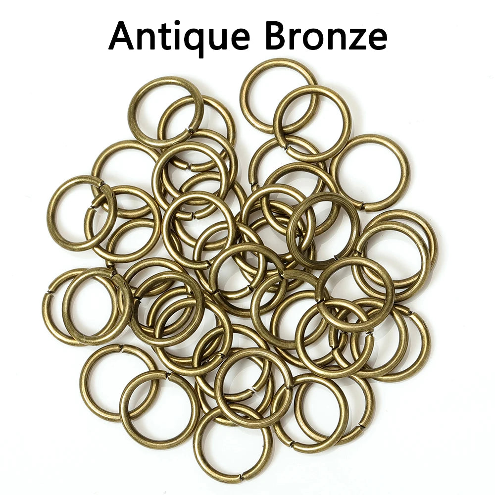 200-Piece Open Jump Rings Connectors Set – Metal Split Rings for DIY Necklaces, Bracelets, Earrings, Pendants & Jewelry Making Crafts