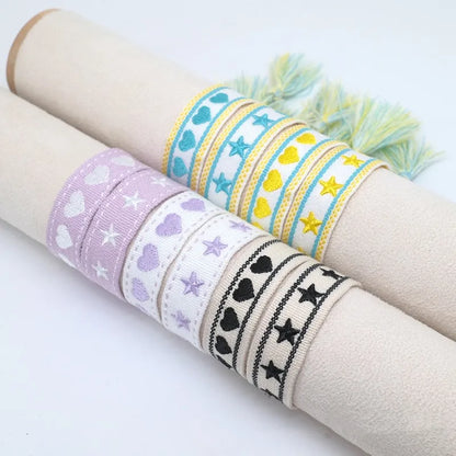 Pulsera de estrella bordada bohemia – Correa de muñeca tejida a mano con borlas para mujer | Regalo de joyería de moda étnica