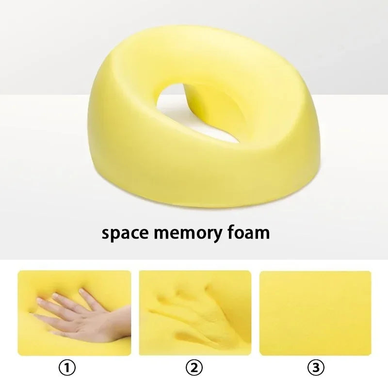 Almohada boca abajo – Almohada de siesta de espuma viscoelástica para escritorio, cojín ergonómico para dormir boca abajo, reposacabezas cómodo para el descanso en la oficina, mesa de masaje, salón de belleza y relajación en el hogar