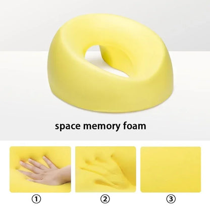 Almohada boca abajo – Almohada de siesta de espuma viscoelástica para escritorio, cojín ergonómico para dormir boca abajo, reposacabezas cómodo para el descanso en la oficina, mesa de masaje, salón de belleza y relajación en el hogar
