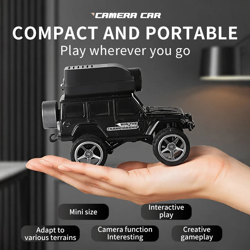 1:64 Mini RC Car with Camera – 2.4G Remote Control Racing Stunt Car with WiFi App Control for Kids