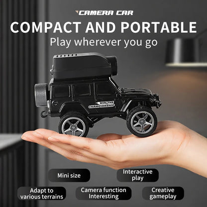 1:64 Mini RC Car with Camera – 2.4G Remote Control Racing Stunt Car with WiFi App Control for Kids