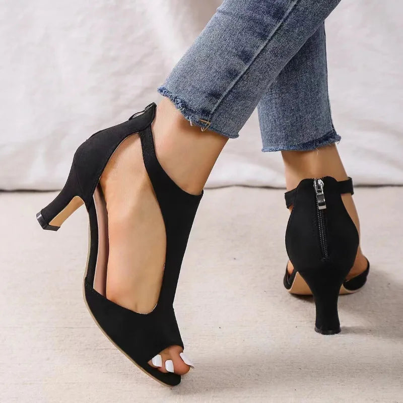 Tongs compensées à plateforme pour femmes – Sandales à talons hauts, claquettes décontractées d'été pour l'extérieur
