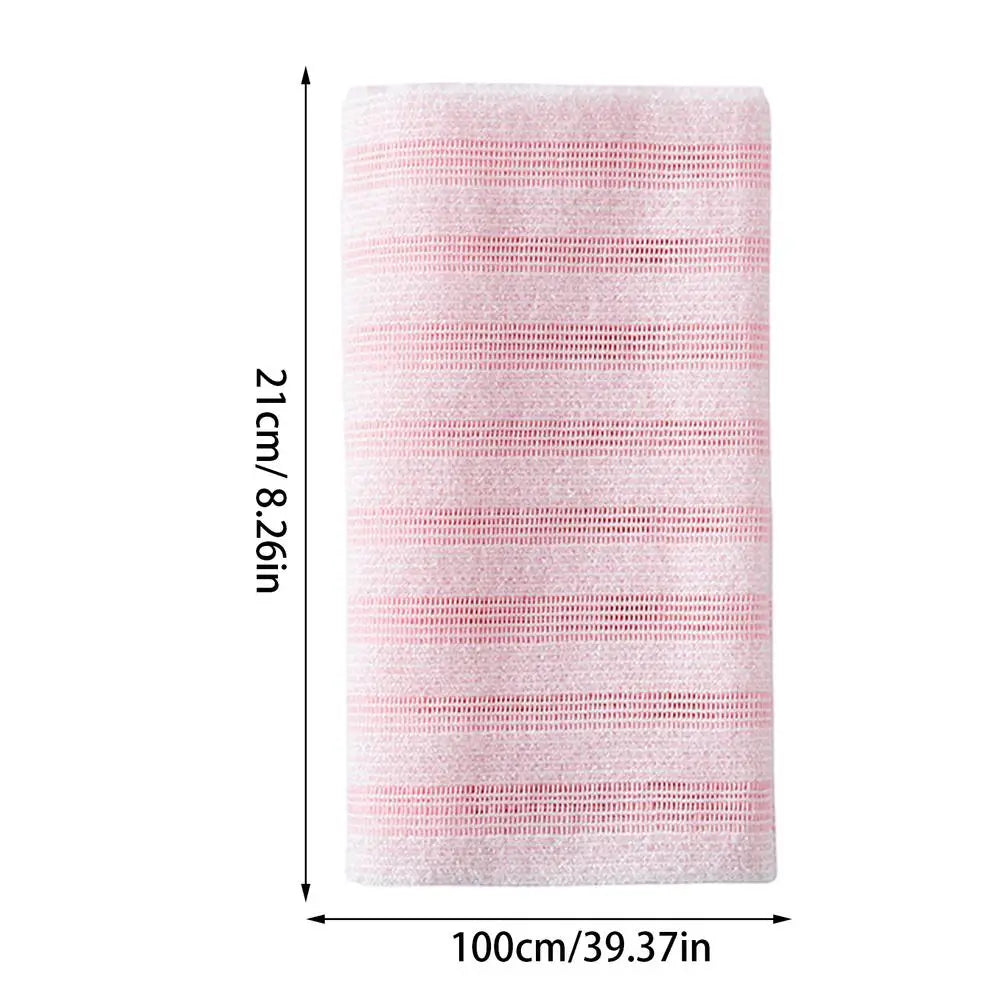 Toalla de baño exfoliante – Estropajo de espalda para el cuerpo, paño de lavado, esponja de ducha suave para limpieza profunda, exfoliación de la piel y accesorios de baño