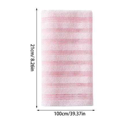 Toalla de baño exfoliante – Estropajo de espalda para el cuerpo, paño de lavado, esponja de ducha suave para limpieza profunda, exfoliación de la piel y accesorios de baño