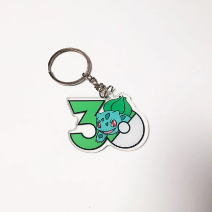 Pokémon 30th Anniversary Acrylic Keychain – Captain Pikachu, Eevee & Eeveelutions (50 Styles)