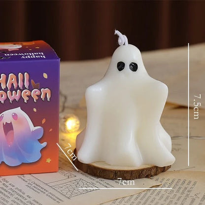 Halloween Ghost Scented Candle – Creative Wax Ghost Candle for Aromatherapy, Home Decoration & Premium Holiday Gifts