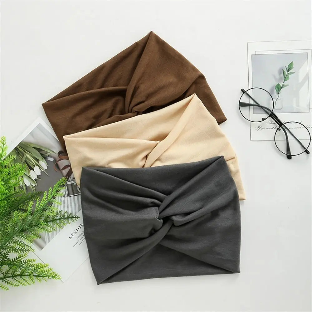 Extra Large Twisted Headband – Thick Wide Turban Hair Wrap for Women | Workout Yoga Fashion Hair Accessories