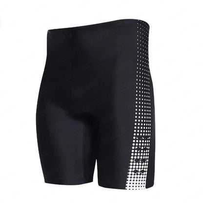 Men's Swim Jammers – Quick-Dry Elastic Swimming Trunks for Beach, Surfing, Diving & Athletic Training