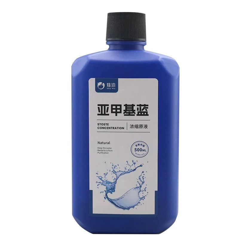 200ml/500ml Methylene Blue Aquarium Treatment – Concentrated Water Solution for Fish Tank Care, Fungus & White Spot Support, Tail Rot Treatment