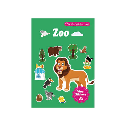 Kids Reusable Scene Sticker Book – DIY Cartoon Animal Puzzle Sticker Game, Early Learning Cognition Toy, Creative Educational Activity Gift for Children
