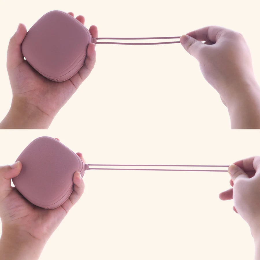 Étui portable pour sucette de bébé – Boîte de rangement en silicone de qualité alimentaire avec fermeture éclair pour voyage et accessoires pour bébé