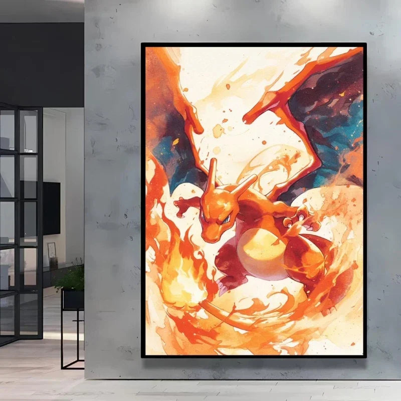 Pokémon Umbreon Canvas Wall Art – Stylish High Quality Decorative Painting for Home (Multiple Sizes)