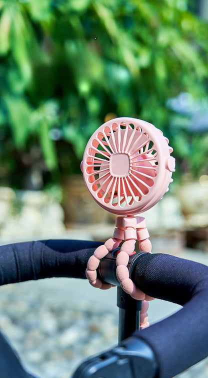Ventilador portátil con clip para cochecito - Ventilador de refrigeración para bebés recargable por USB de 600 mAh con 3 velocidades para el hogar, viajes y actividades al aire libre