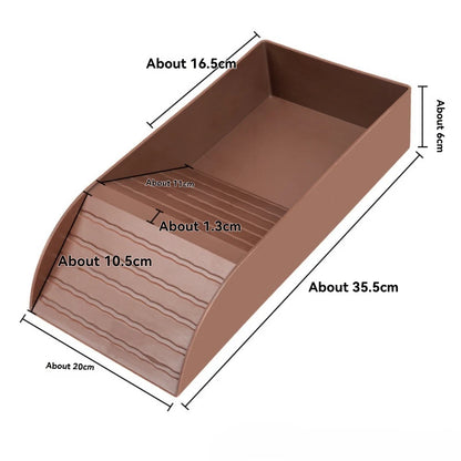 Reptile Bathing Pool & Feeding Dish – Water Bowl with Ramp for Snakes, Turtles, Bearded Dragons & Lizards, Terrarium Habitat Accessory