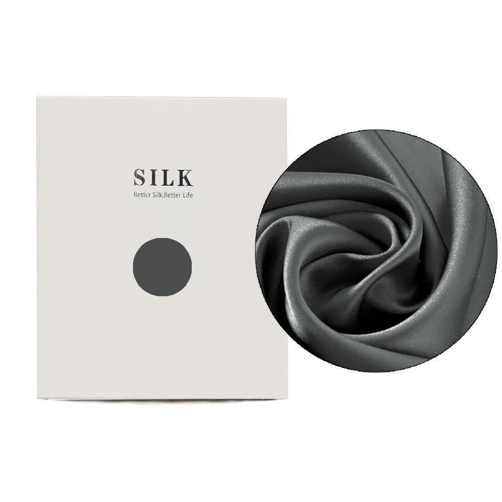 Taie d'Oreiller 100% Soie de Mûrier Pure – Housse de Coussin Double Face Rafraîchissante avec Fermeture Éclair Invisible, Douce et Respirante