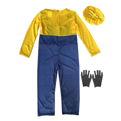 Anime Movie Character Jumpsuit Costume – Cosplay Dress-Up Outfit for Kids, Children, Men & Women, Halloween Party & Anime Events