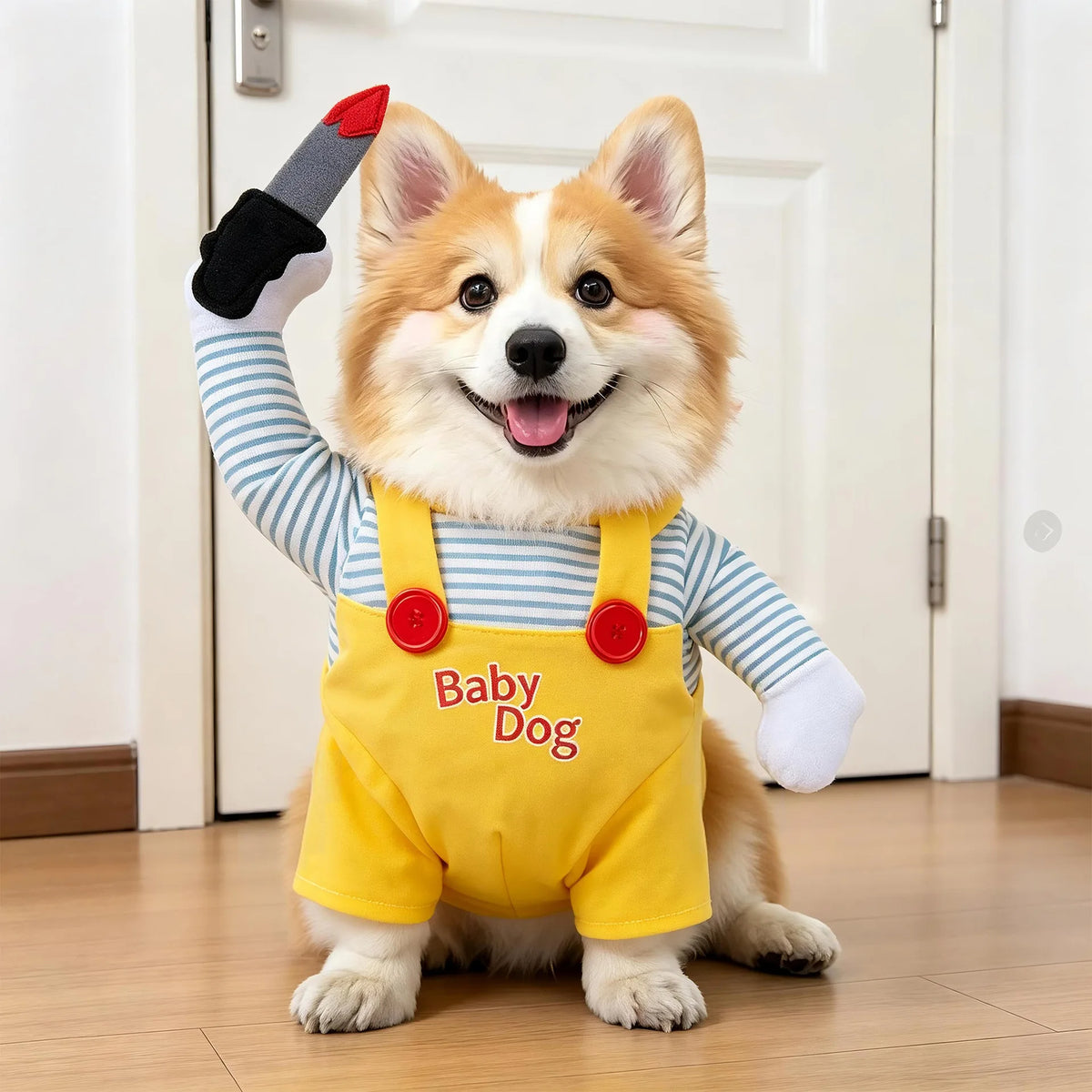 Funny Halloween Pet Transformation Costume – Cute Costume Outfit for Small Dogs & Cats, Creative Pet Clothing for Halloween Parties & Dress-Up