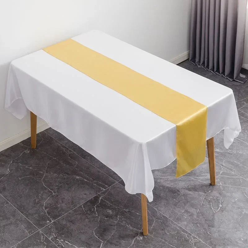 Luxury Satin Table Runner – Modern Elegant Pattern Table Decoration for Wedding, Birthday Party, Hotel, Banquet & Events