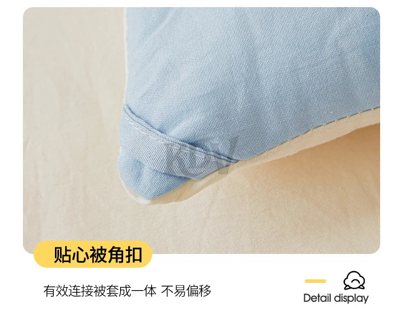 100% Cotton Filled Comforter – Soft Lightweight Warm Winter Quilt for Autumn & Cold Weather Bedding