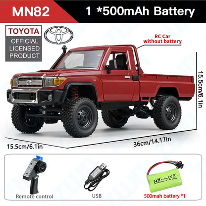 ZWN MN82 Camion Tout-Terrain RC 4x4 LC79 à l'Échelle 1:12 avec Lumières LED, Modèle de Simulation Complet pour Enfants et Adultes
