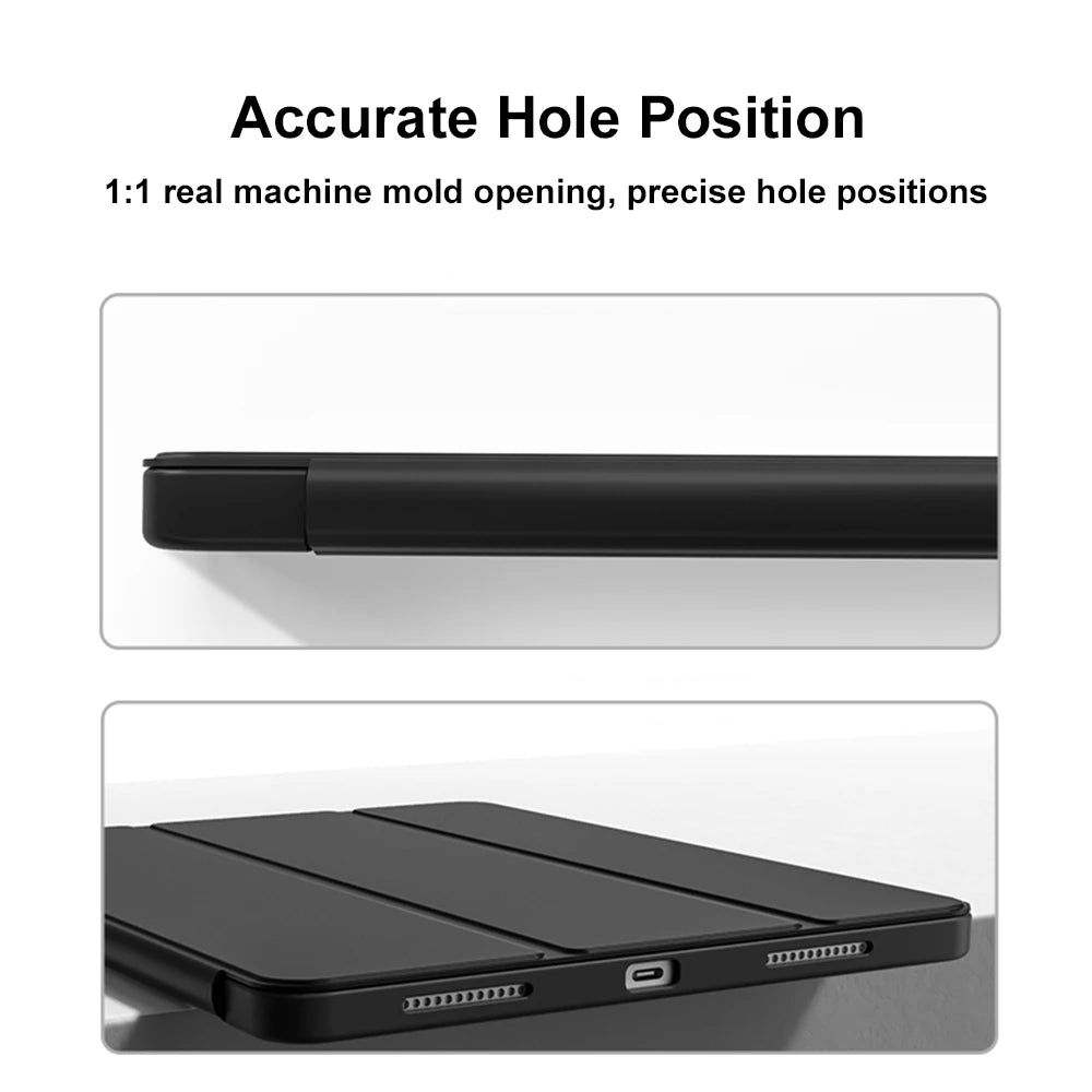 Funda protectora para iPad con soporte para iPad A16 de 11.ª generación, 10.ª generación, iPad Pro 11/13 M4 y M5, Pro 12.9, iPad Air 11 M3 (2025), Air 4/5 y iPad 7.ª/8.ª/9.ª 10.2