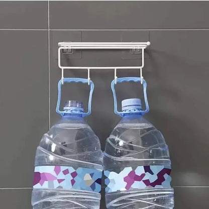 Adhesive Wall Shelf Hook Rack – Waterproof Strong Stick-On Storage Organizer for Bathroom & Kitchen
